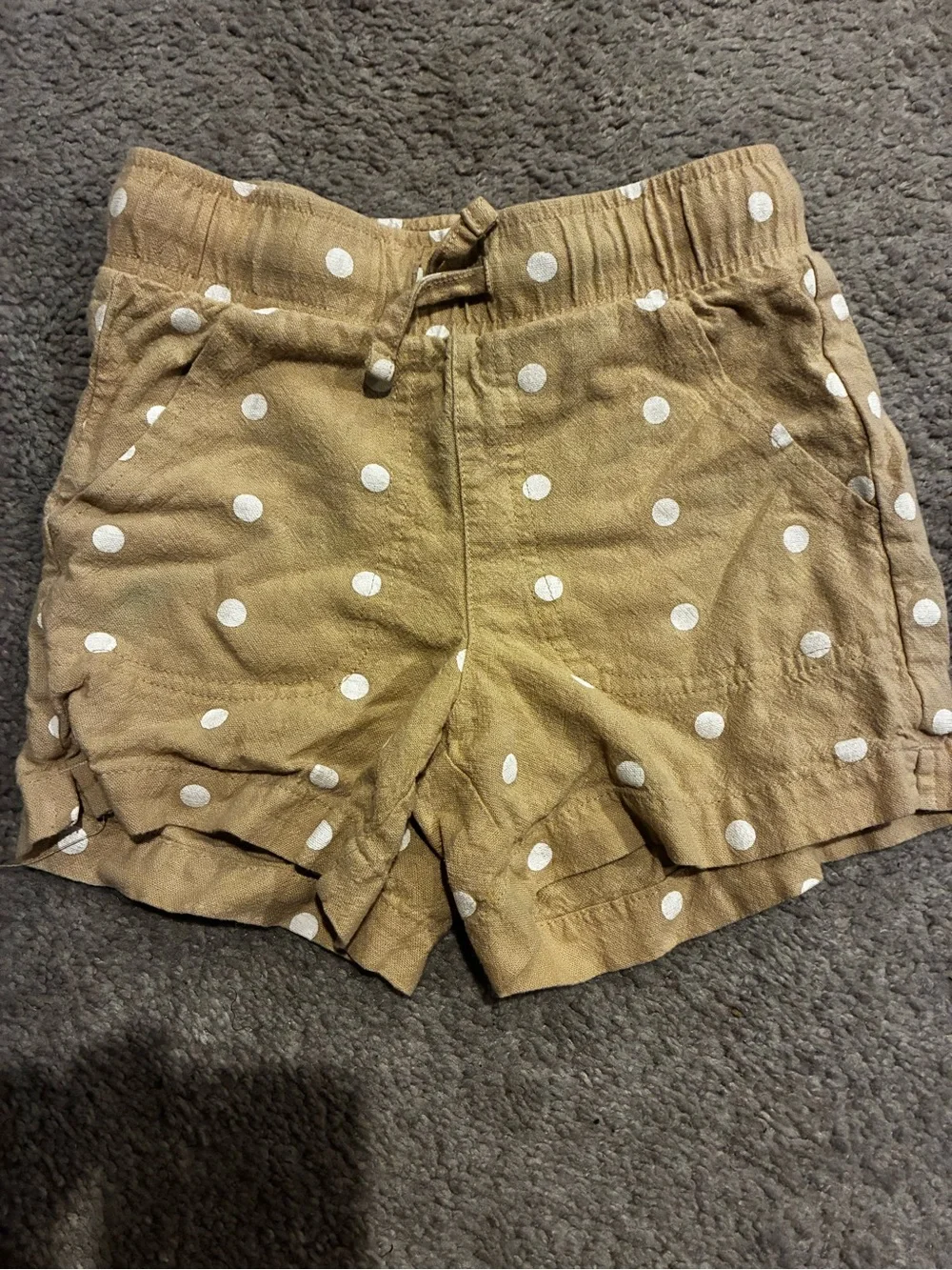 Polka Dot Elastic-Waist Shorts
